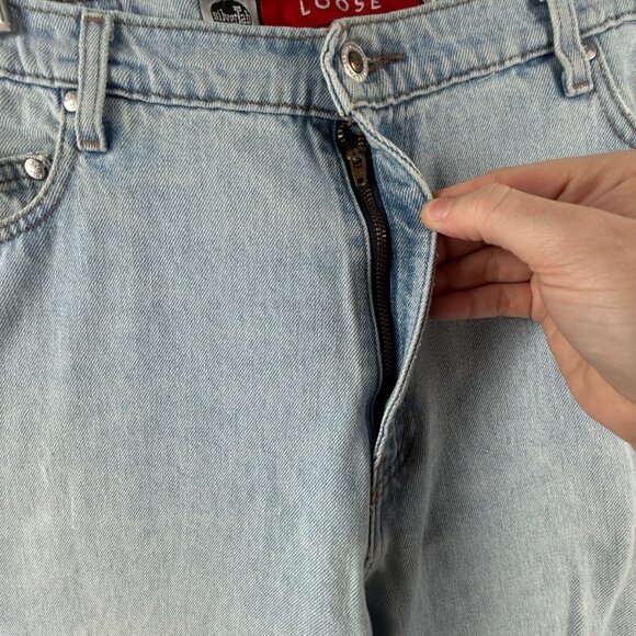 VTG Levi's Silver Tab Blue Jeans Unisex Denim Loose Fit Cotton Y2K ACTL 34x31.5 - Picture 11 of 16